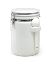 round canister L with ceramic spoon